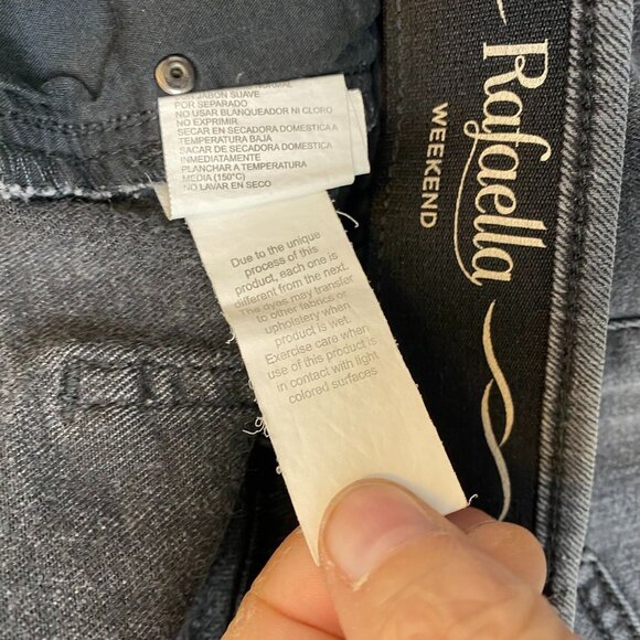 Rafaella Women's Jeans Size 12 Slimming Fit Gray Cotton Blend - Picture 7 of 11